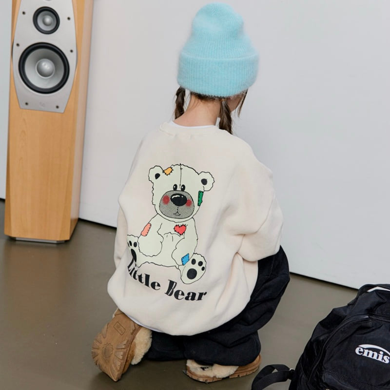 Quilted Bear Fleece Sweatshirt