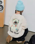 Quilted Bear Fleece Sweatshirt