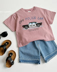 Car Print Short Sleeve Tee