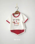 Puppy Short Sleeve Set