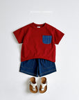 Cotton Stitch Pocket Shorts