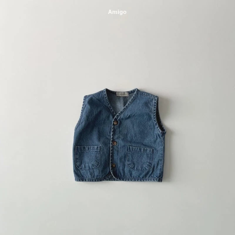 Denim Vest – Leichte Jeansweste mit Easy-Fit