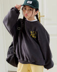 Flower Bear Fleece Sweatshirt