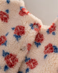 Teddy Fleece Jacket – Kuscheljacke mit Blumenmuster