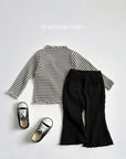 Stripe Ribbed Wave Tee