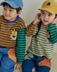 Stretch Color Block Pocket Pants