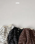 Striped Button Sweatshirt