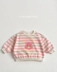 Happy Bear Stripe Sweatshirt
