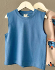 Blue Wave Tank – Ärmelloses Shirt mit sportlichem Fit