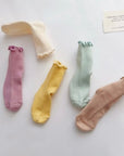 Pastel Shirring Socks Set
