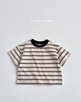 Smile Stripe Short Sleeve Tee
