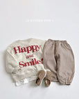 Happy Embossed Sweatshirt
