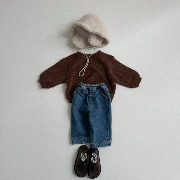 Half Cut Denim Pants