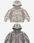 2-Way Sweat Hood Zip-up
