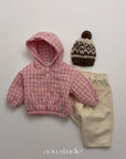 Check Padded Anorak