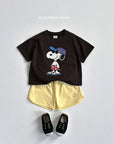 Face Embroidery Shorts