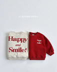 Happy Embossed Sweatshirt