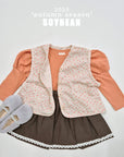 Corduroy Flower Vest