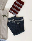Stripe Happy Socks Set
