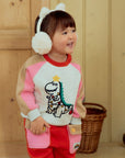 Santa Dino Raglan Tee