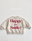 Happy Embossed Sweatshirt