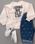 Doing My Best Club Sweatshirt – Lässiger Komfort mit Botschaft