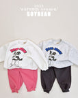 Bow Wow Raglan Top Bottom Set