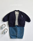 Bear Embroidery Cardigan