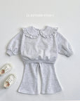 Round Collar Bootcut Set