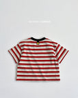 Smile Stripe Short Sleeve Tee