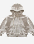 2-Way Sweat Hood Zip-up