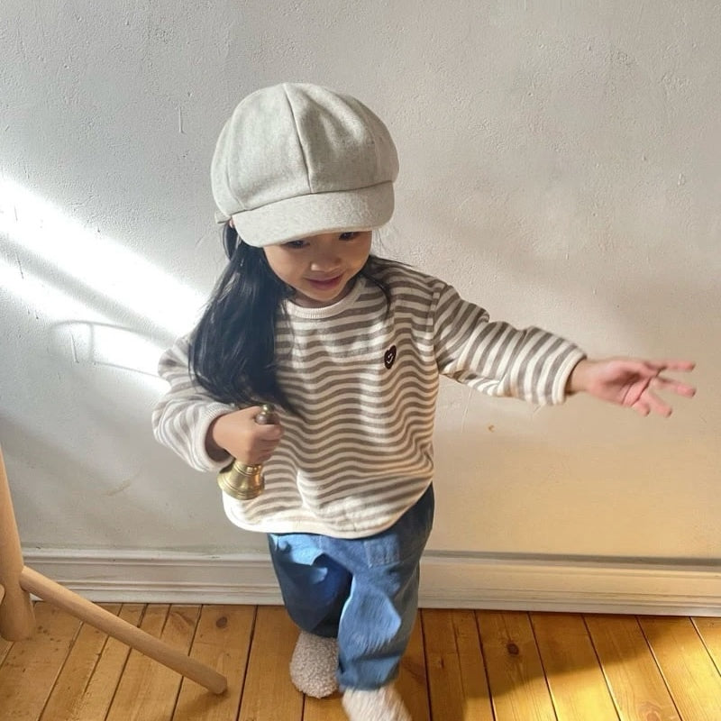 Heart Stripe Pullover – Sweatshirt mit Platz zum Wachsen