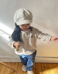 Heart Stripe Pullover – Sweatshirt mit Platz zum Wachsen