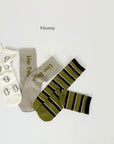 Line Dog Socks Set
