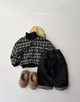 Point Pleated Brushed Denim Pants