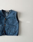 Denim Vest – Leichte Jeansweste mit Easy-Fit