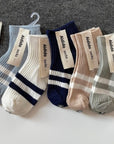 Two-Line Cuffs Socks Set