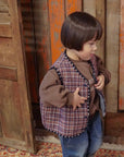 Check Fleece Vest
