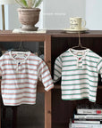 Henley Stripe Tee