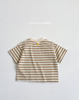 Smile Stripe Short Sleeve Tee