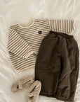 Heart Stripe Pullover – Sweatshirt mit Platz zum Wachsen