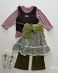 Little Foxx – Tiered Check Skirt