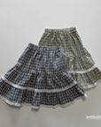Little Foxx – Tiered Check Skirt