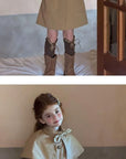 Little Foxx – Ribbon Cape Trench Coat