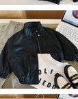 Little Foxx – Sky Leather Jacket