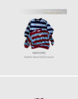 Little Foxx – Label Striped Sweatshirt Tee