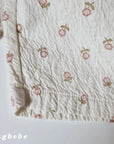 Washed Flower Baggy Pants