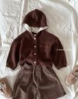 Hooded Knit Cardigan