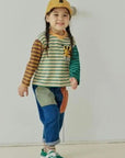 Stretch Color Block Pocket Pants