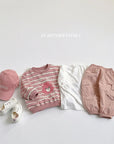 Happy Bear Stripe Sweatshirt